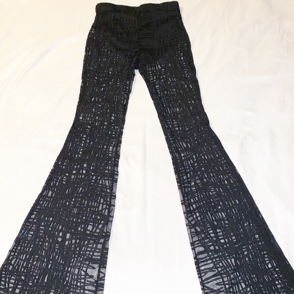 Two piece sheer black pants with tube top - Picture 4 of 9